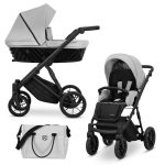 Bērnu rati 2in1 IVENTO nr. 06 dove grey (ECO āda)