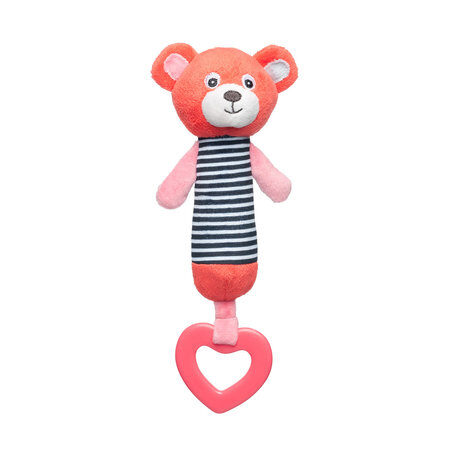 68_055_cor_item_front-179022d760e87d105309270899f1d07c Plīša rotaļlieta ar pīkstuli BEARS Canpol 68/055 coral - Image 1