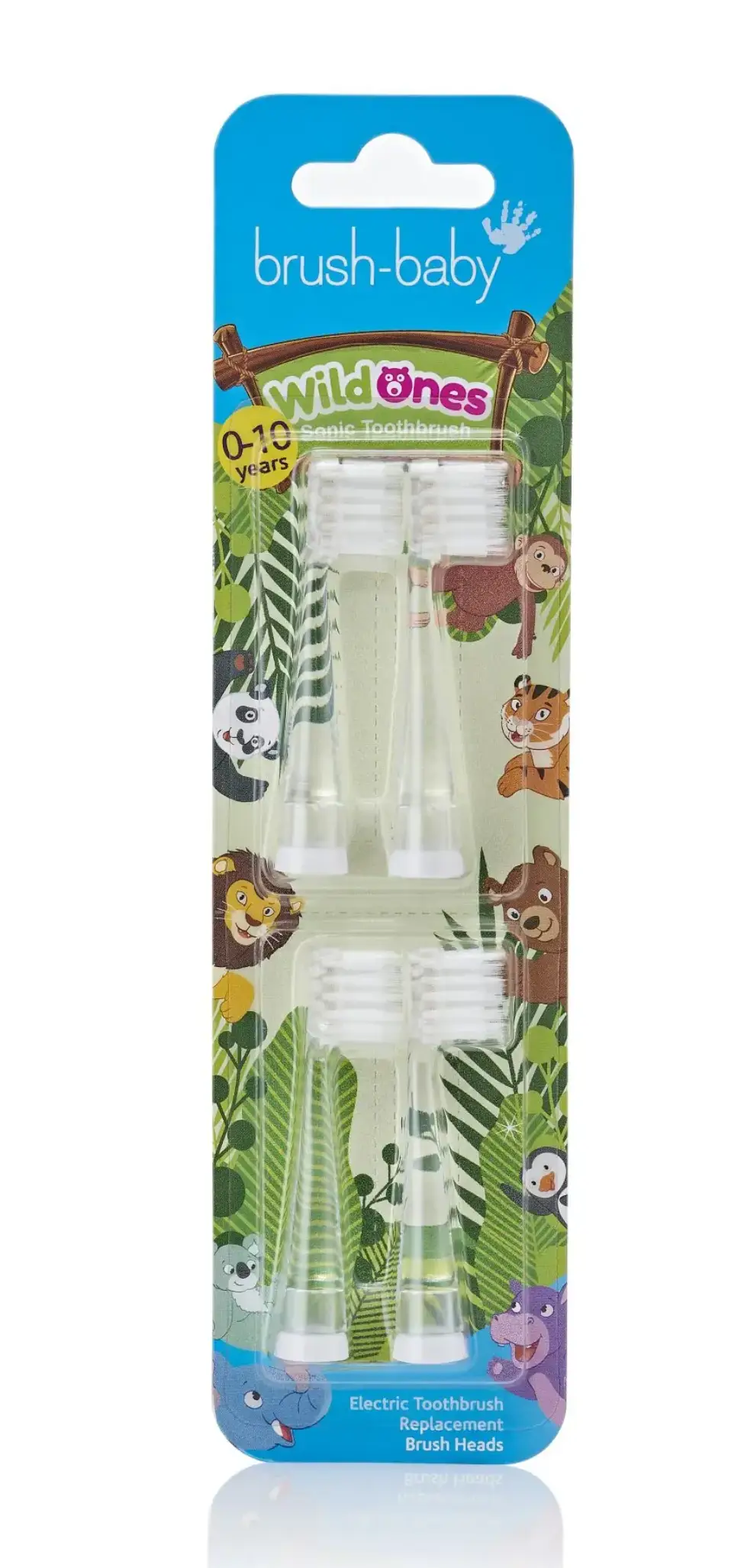 Brush-baby WildOnes maiņas birstes 4 gab., BRB241 Brush-baby WildOnes maiņas birstes 4 gab., BRB241