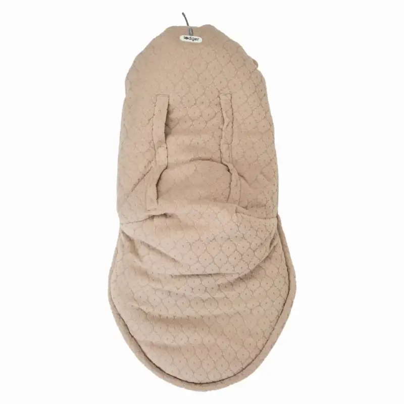 Guļammaiss bērnu ratiem Lodger Bunker Fleece beige no sāna