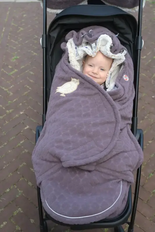 Guļammaiss bērnu ratiem Lodger Bunker Fleece mauve ar bērnu ratos