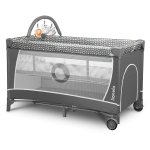 Ceļojuma gultiņa Lionelo Flower, Grey scandi 1002241 - Image 2