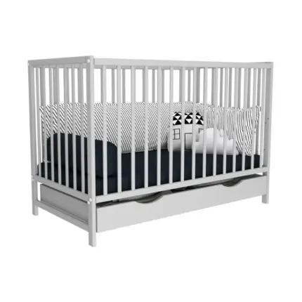 Bērnu gultiņa Magda ar atvilktni pelēka