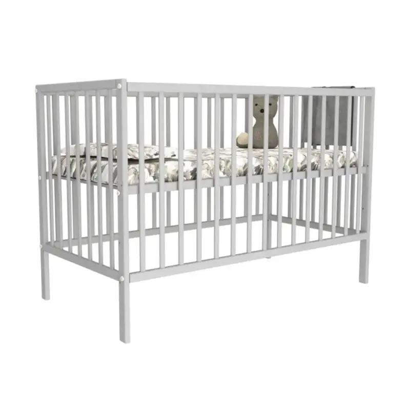 bērnu gultiņa Magda Pelēka kopskats