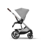 pastaigu rati cybex balios s lux stone grey pretēji braukšanas virzienam