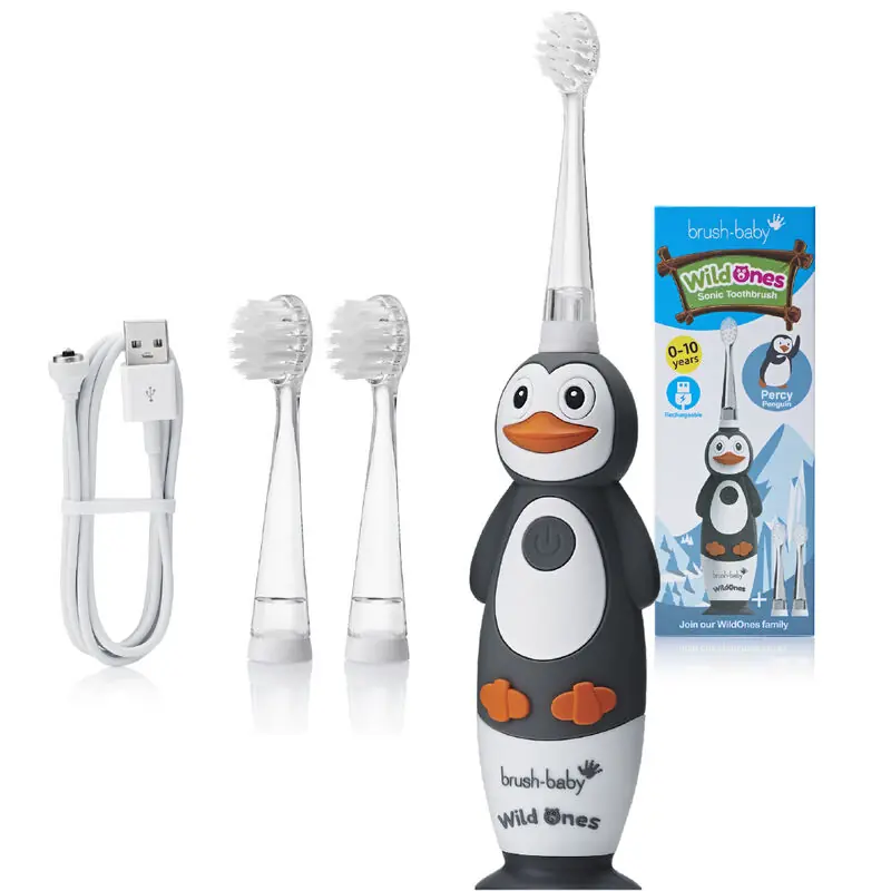 Brush-baby WildOnes zobu birste bērniem, Penguin BRB240 Brush-baby WildOnes zobu birste bērniem, Penguin BRB240