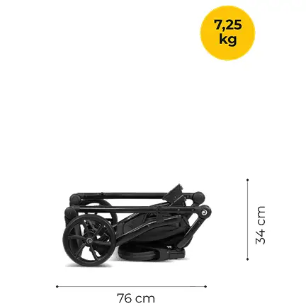 Tutis Uno 5 Plus Leather Black Sesame rati saliktā veidā