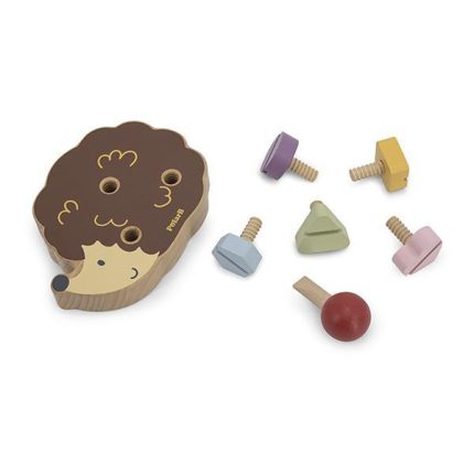 koka skrūvējama rotaļlieta ezis 277600