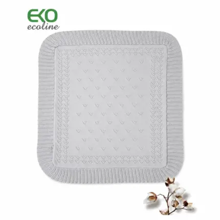 Adīts bērnu pleds EKO PLE-08 Grey