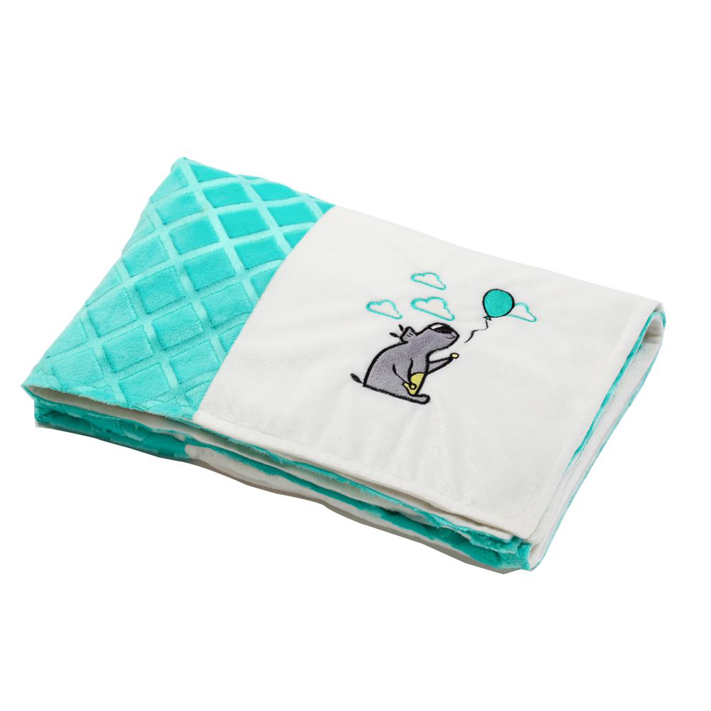 bernu-pleds-babyono-soft-minky-patchwork-1411-02 Bērnu pleds Babyono Soft Minky Patchwork 1411/02