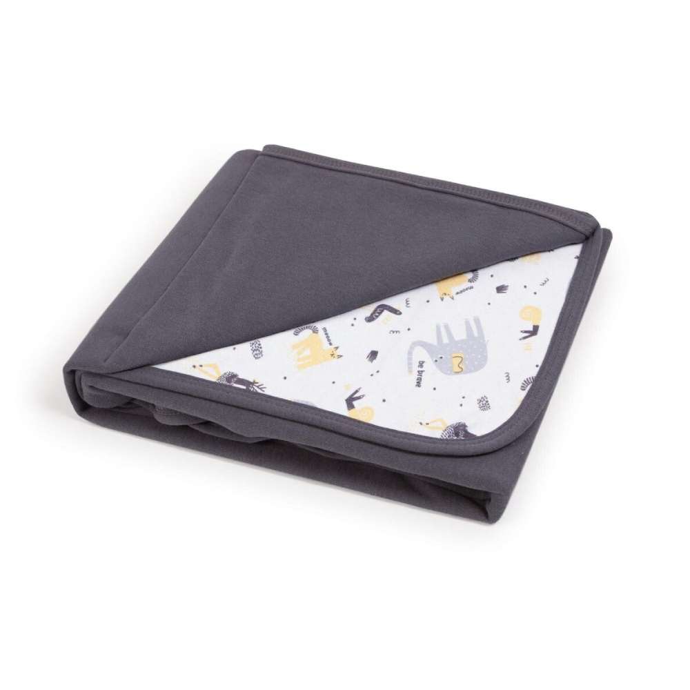 bernu-pleds-ceba-baby-dark-grey-elephant Bērnu pleds Ceba Baby Dark Grey + Elephant