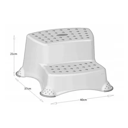 Dubultais pakāpiens bērniem Stars White izm'eri