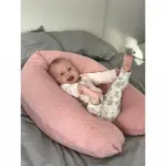 Grūtnieču spilvens Ceba Baby Physio Multi Melange pink ar bērnu