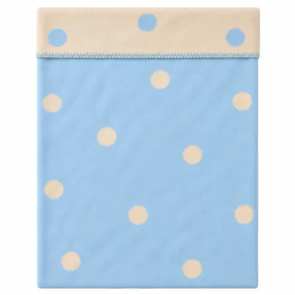 Kokvilnas bērnu pleds Womar Zaffiro 75x100 cm Blue / Beige izklāts