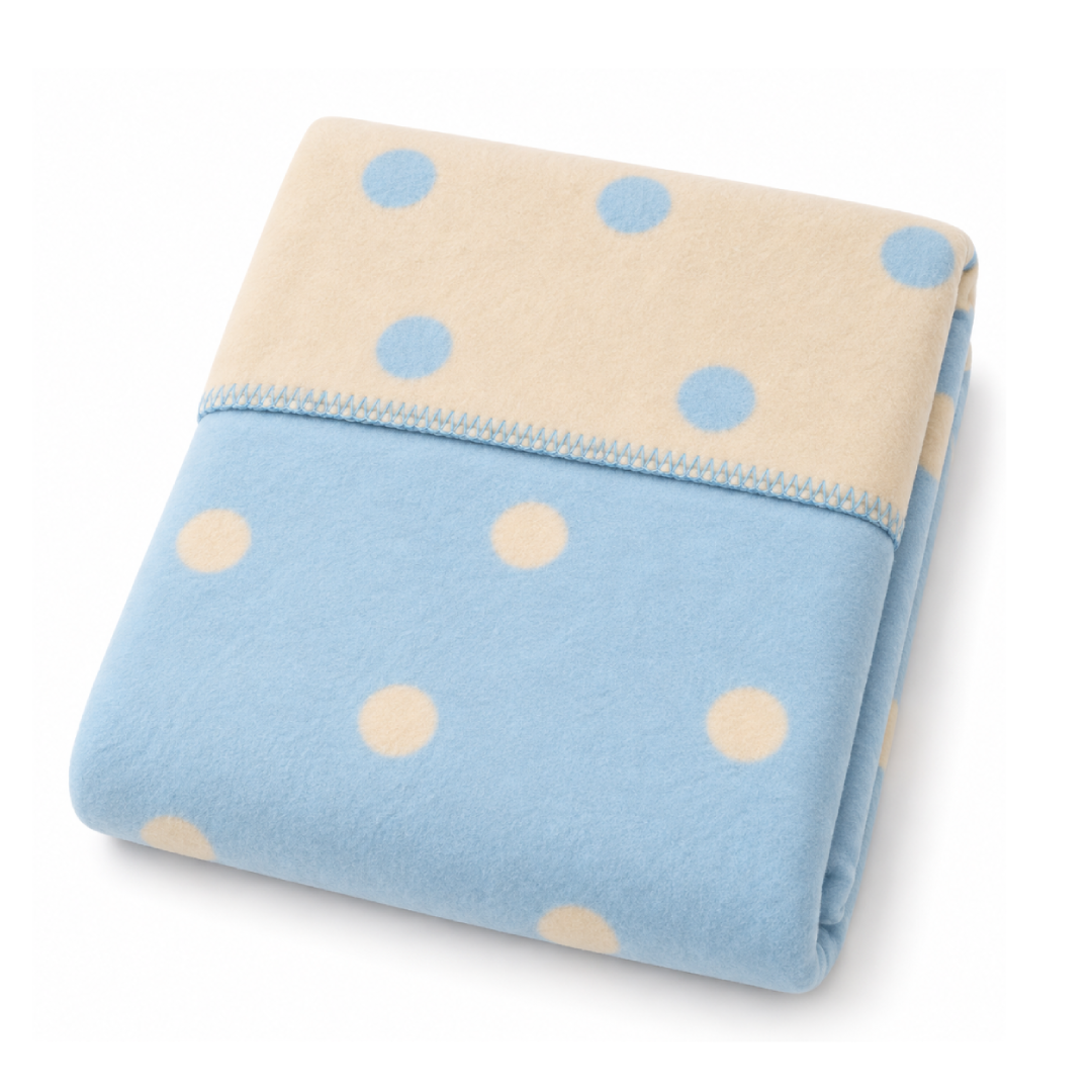 kokvilnas-bernu-pleds-womar-zaffiro-75x100-blue-beige Kokvilnas bērnu pleds Womar Zaffiro 75x100 cm Blue / Beige