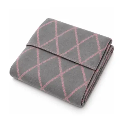 Kokvilnas bērnu pleds Womar Zaffiro 75×100 cm Grey / Pink