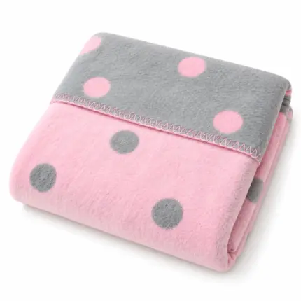 Kokvilnas bērnu pleds Womar Zaffiro 75×100 cm Pink