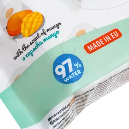 Mitrais tualetes papīrs bērniem Akuku 97% ūdens