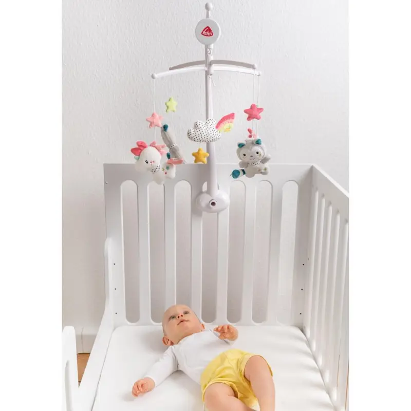 Muzikālais karuselis gultiņai Fehn Aiko & Yuki ar mazuli