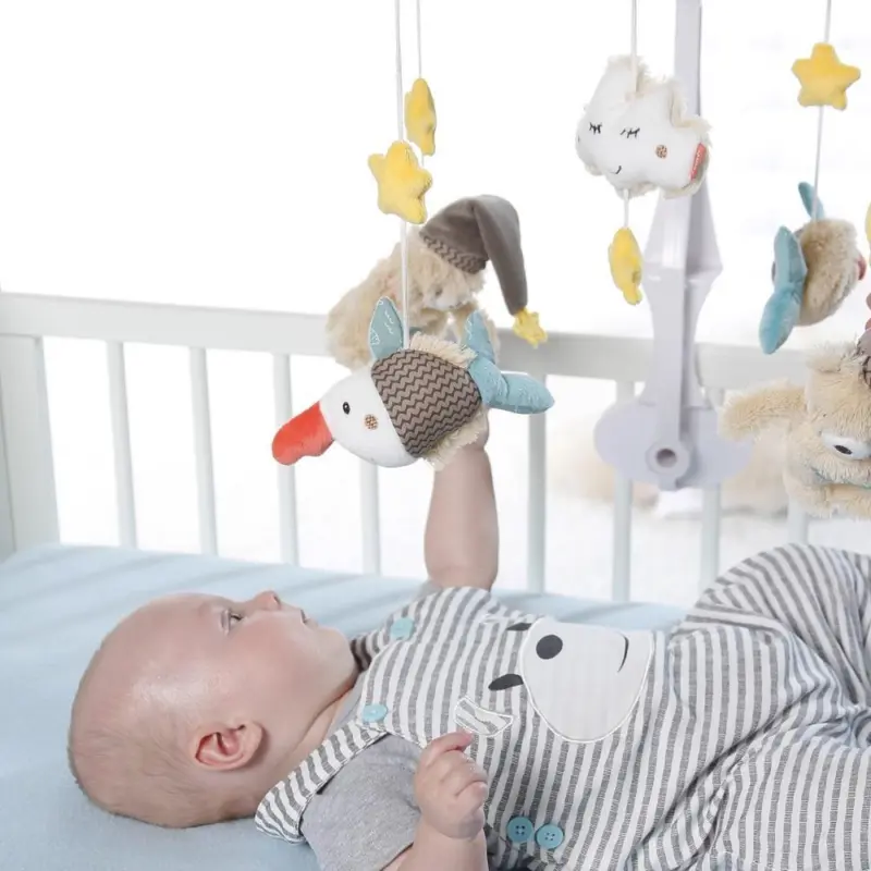 Muzikālais karuselis gultiņai Fehn Bruno ar mazuli