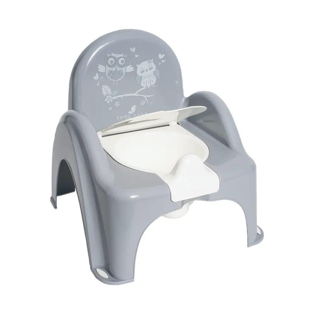 Bērnu podiņš krēsliņš Pūce grey, Tega baby 1006751 Bērnu podiņš krēsliņš Pūce grey, Tega baby 1006751