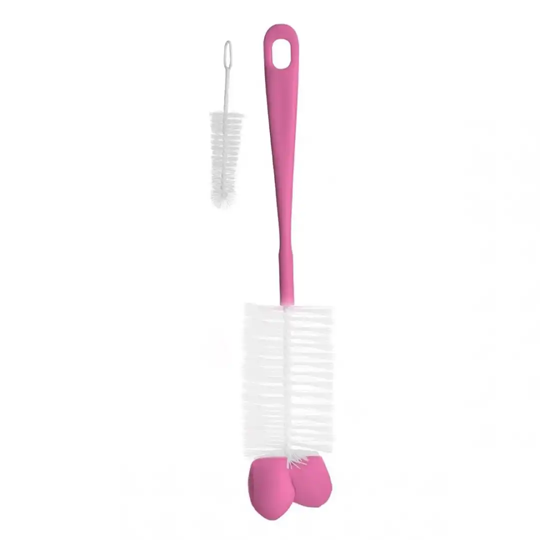 pudelu-knupisu-birste-babyono-720-02-roza-01 Pudeļu un knupīšu birste BabyOno 720/02, rozā