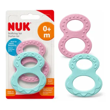 Zobgraužu komplekts NUK Plus 8, 2 gab.