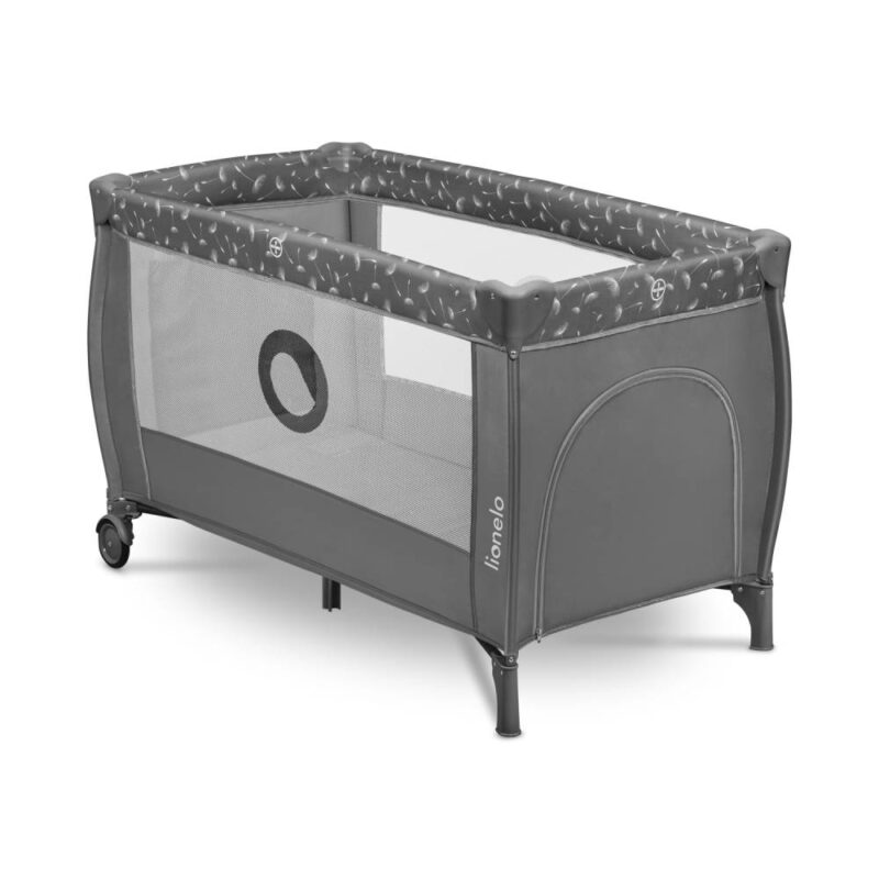 Ceļojuma gultiņa Lionelo STEFI Plus, grey white 1005668