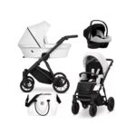 Bērnu rati 3in1 IVENTO nr. 08 white pearl (ECO āda)