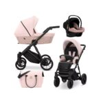 Bērnu rati 3in1 IVENTO nr. 11 smoky pink