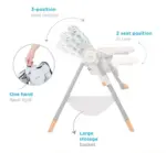 Barošanas krēsls joie Snacker 2in1, Pastel Forest