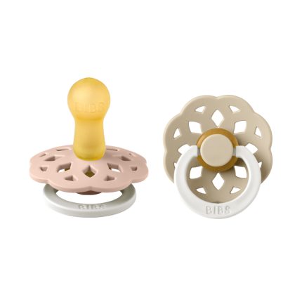 Māneklis BIBS Boheme, dabīga kaučuka, 0-6m, Blush Glow/Vanilla Glow