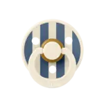 BIBS Studio apaļais knupītis Pin Ivory Steel Blue Mix