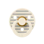 BIBS Studio apaļais knupītis Pin Ivory Steel Blue Mix