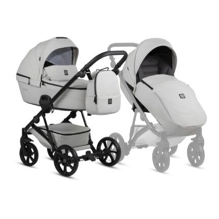 Bērnu rati 2in1 Viva 5 Plus Leather 085 Cloud