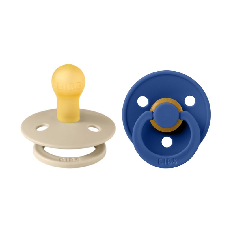 BIBS Colour apaļais knupītis 6-18 m, 2 gab., Vanilla / Comflower