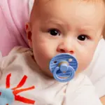 BIBS Studio apaļais knupītis Pin Sky Blue mix