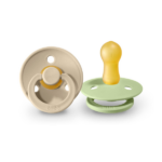 BIBS Colour apaļais knupītis 0-6m, 2gab., Sand / Pistachio