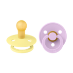 BIBS Colour apaļais knupītis 0-6m, 2 gab., Violet sky / Mauve