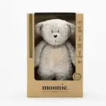 Rotaļlieta Moonie 2.0 Organic Humming Bear - Grey iepakojumā