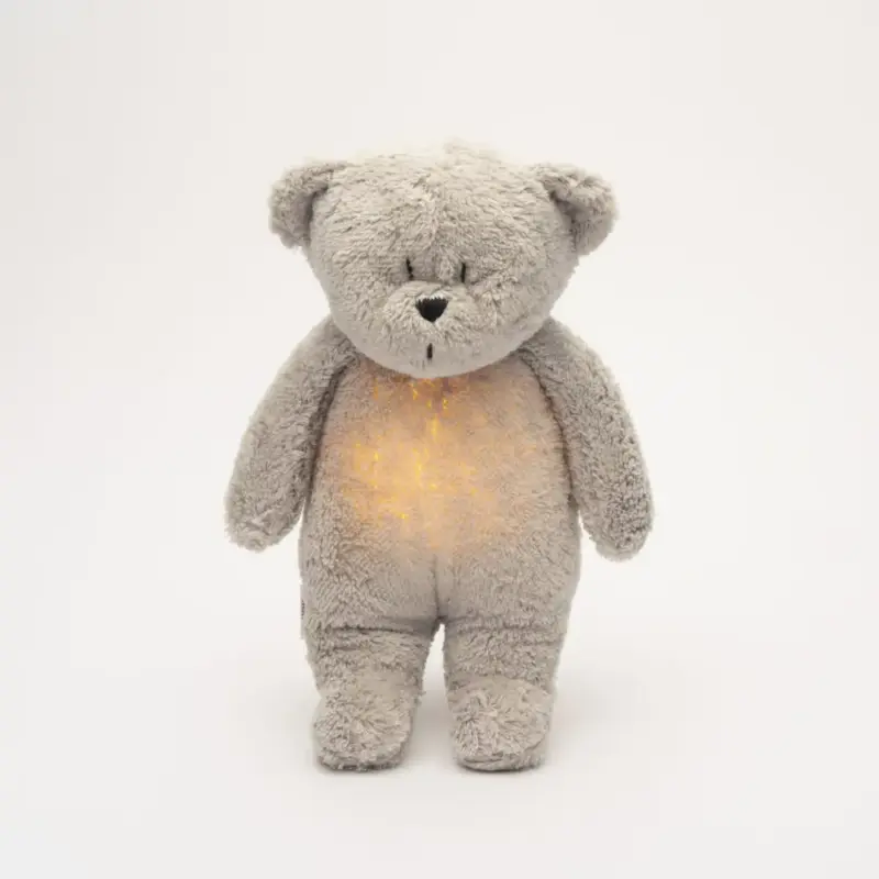 Rotaļlieta Moonie 2.0 Organic Humming Bear - Grey kopskats