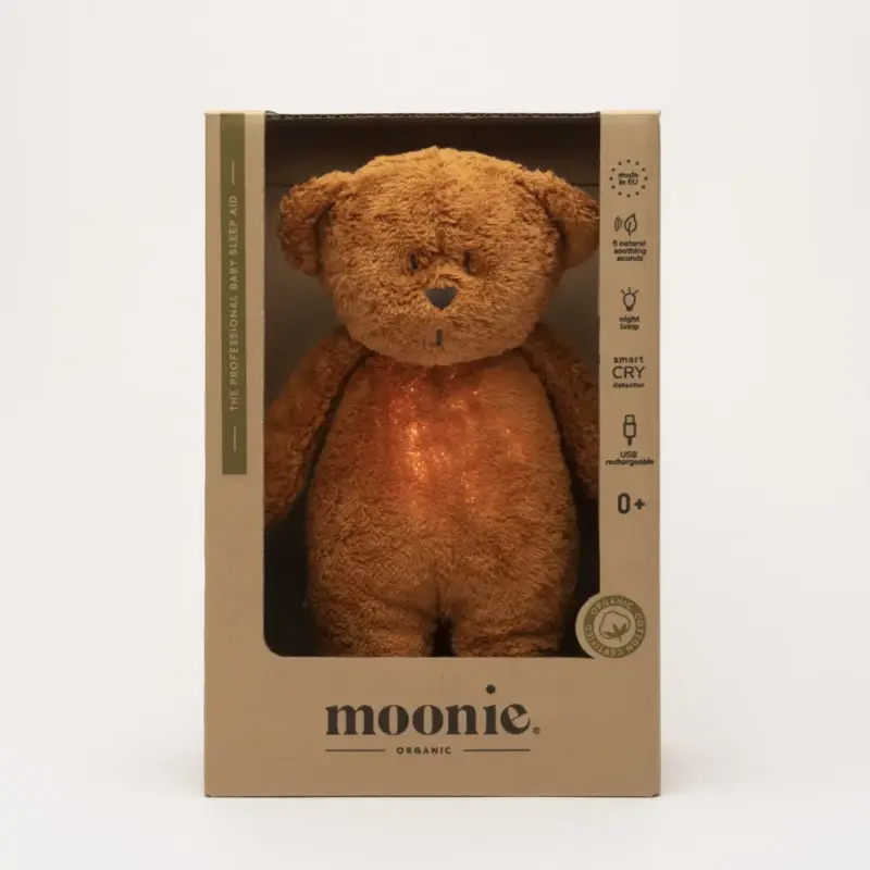 Rotaļlieta Moonie Humming Bear - Caramel iepakojumā