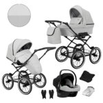 Bērnu rati 3in1 Romantic ECO leather ROM-09