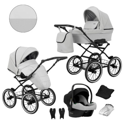 Bērnu rati 3in1 Romantic ECO leather ROM-09