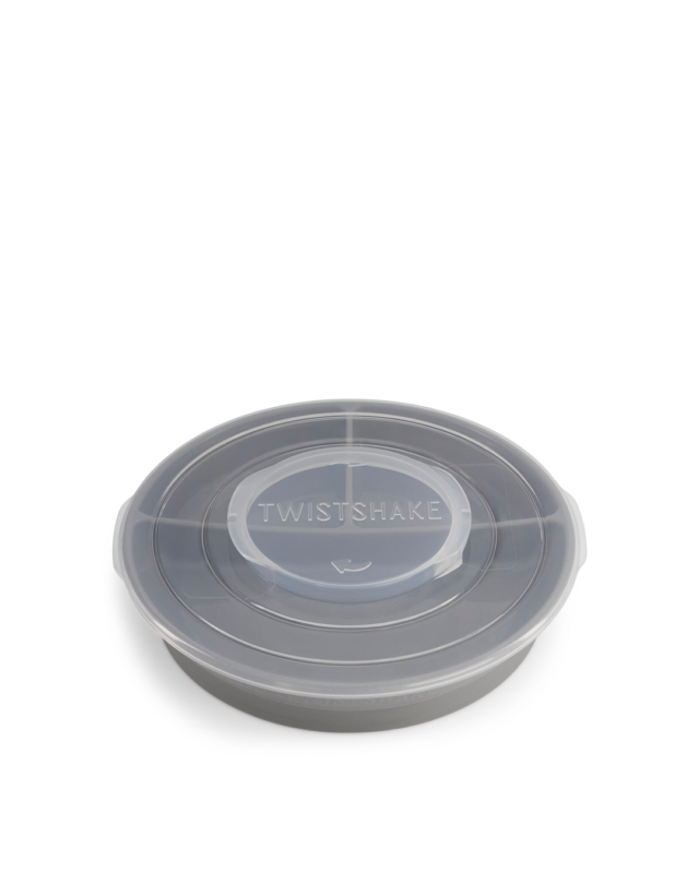 Twistshake šķīvis ar nodalījumiem 6M+ Pastel Grey