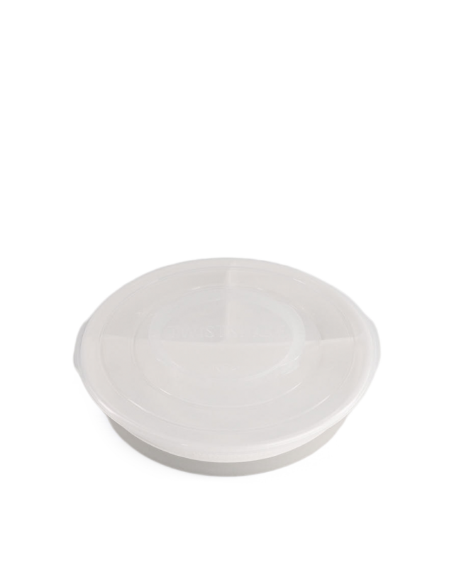 Twistshake šķīvis ar nodalījumiem 6M+ White