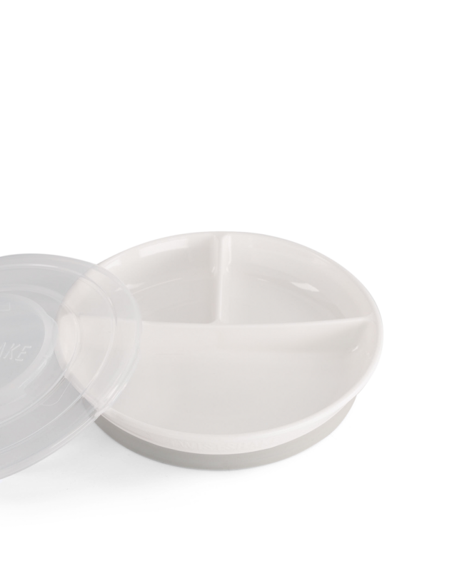 Twistshake šķīvis ar nodalījumiem 6M+ White