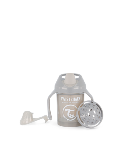 Twistshake mācību krūze Mini 230ml 4M+ Pastel Grey