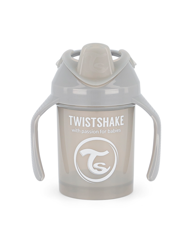 Twistshake mācību krūze Mini 230ml 4M+ Pastel Grey