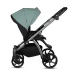 Bērnu rati 3in1 Uno 5 Plus essential 143 menta sporta daļa pretēji braukšanas virzienam